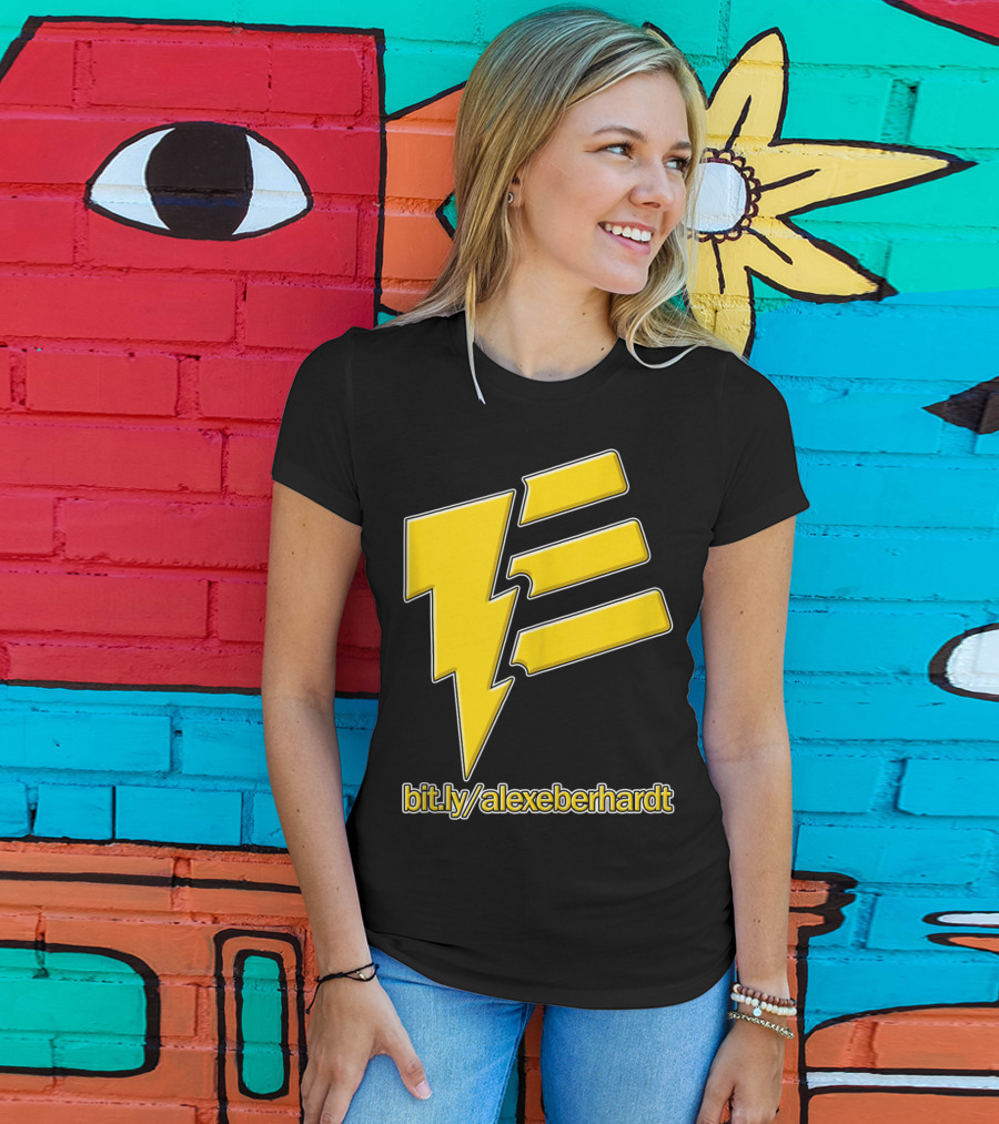 Bit.ly/alexeberhardt Alex Eberhardt Music Yellow Lightning Bolt T-Shirt