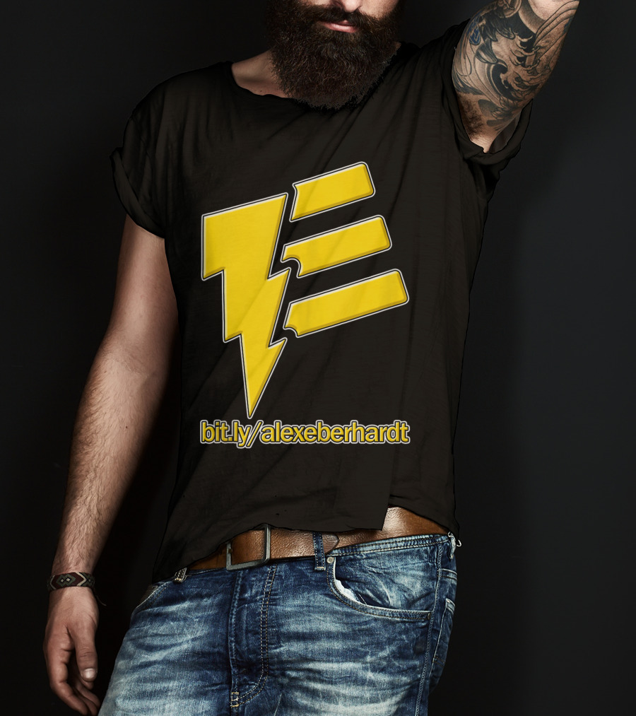 Bit.ly/alexeberhardt Alex Eberhardt Music Yellow Lightning Bolt T-Shirt