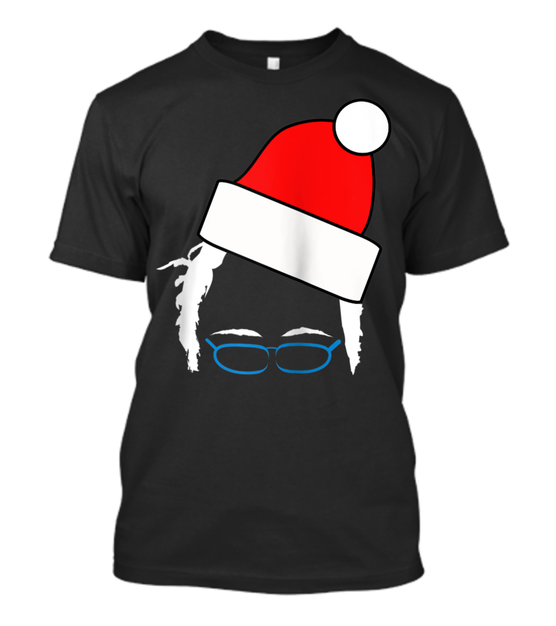 Bernie Sanders Santa Hat Christmas Holiday T-Shirt