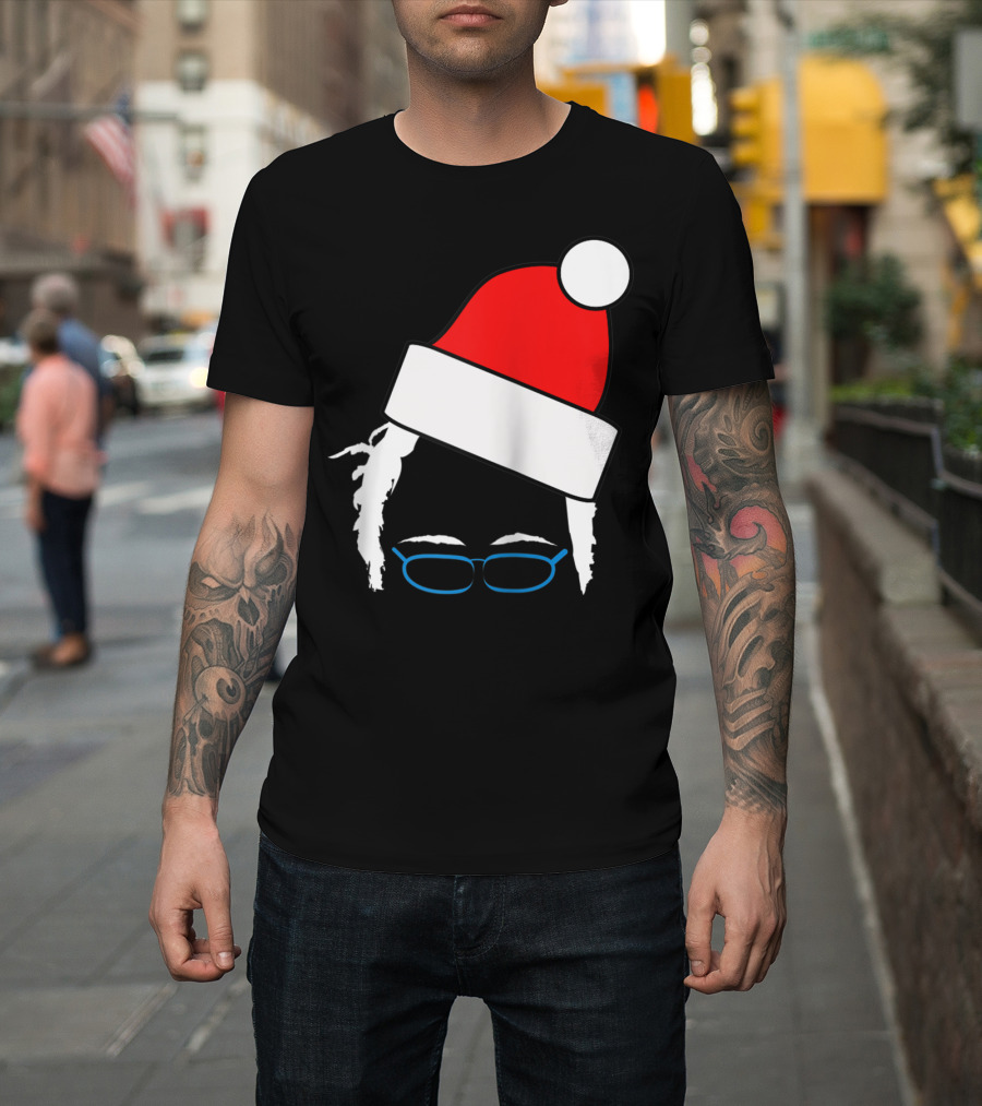 Bernie Sanders Santa Hat Christmas Holiday T-Shirt
