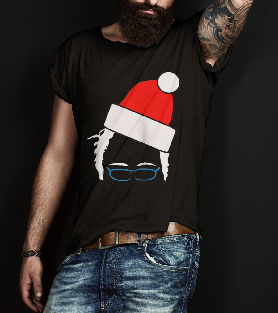 Bernie Sanders Santa Hat Christmas Holiday T-Shirt