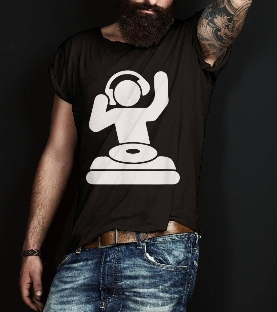 Dj Vinyl Turntable Music Mixer Headphones T-Shirt