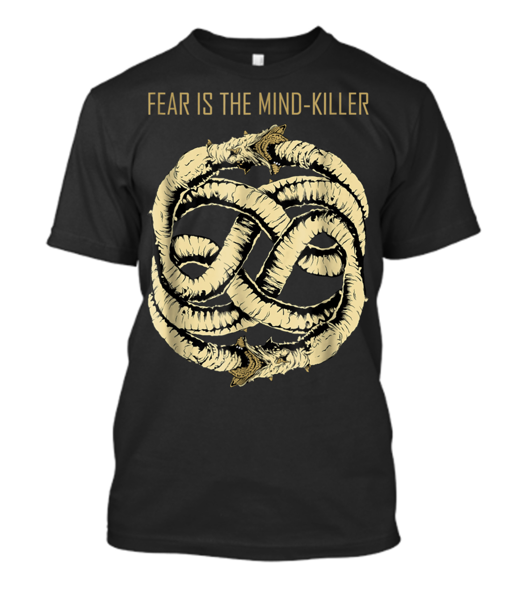 Fear Is The Mind Killer Ouroboros Symbol Dune T-Shirt