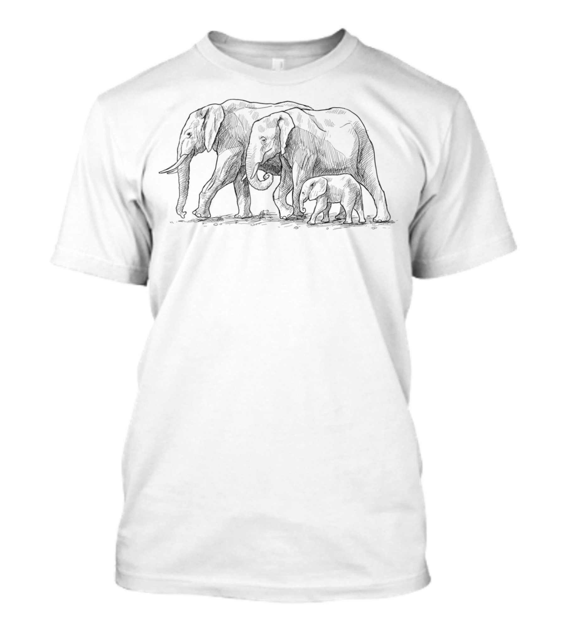 Elephants Family Cute Elephant T-Shirt