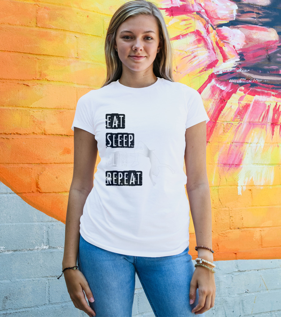 Gymnastics Eat Sleep Flip Repeat Gymnast T-Shirt