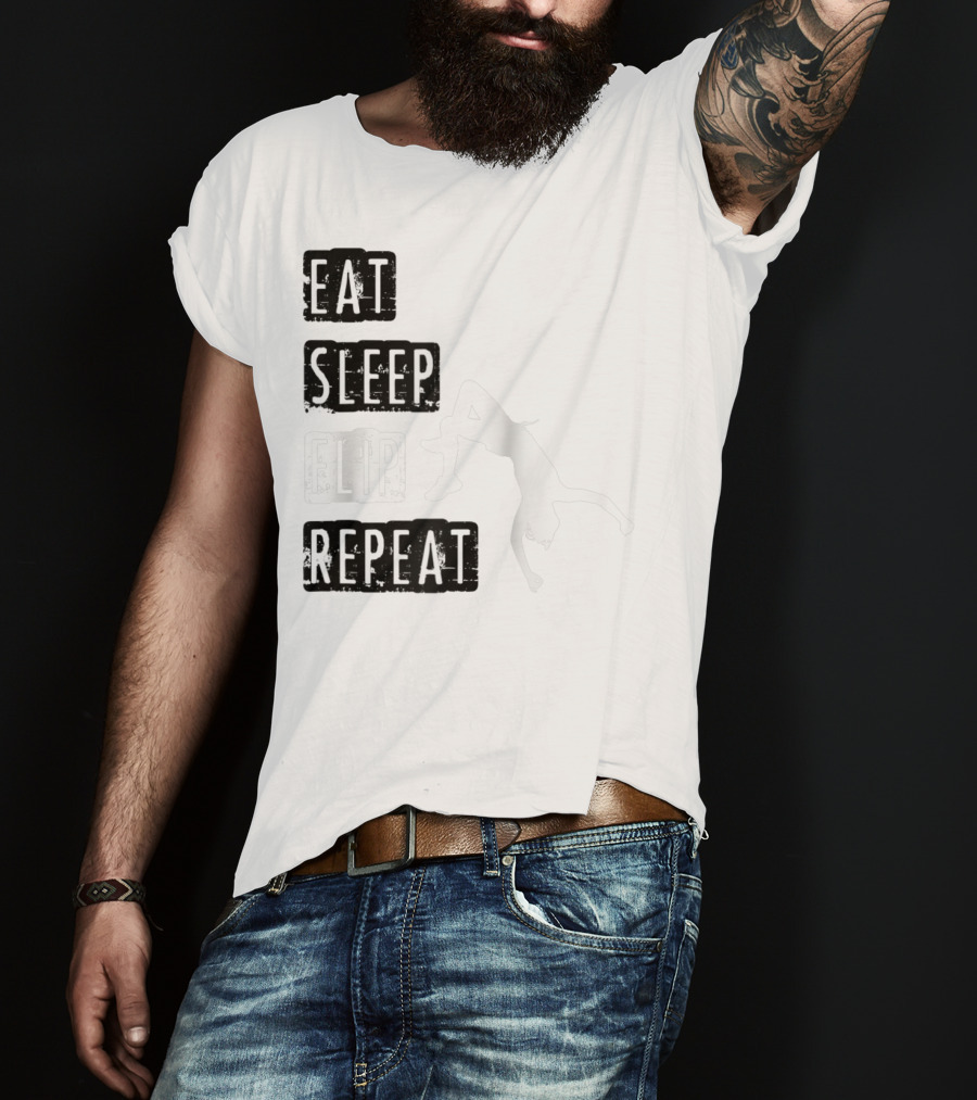 Gymnastics Eat Sleep Flip Repeat Gymnast T-Shirt