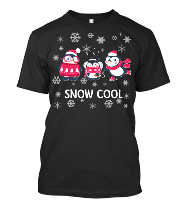Snow Cool Cute Penguin Winter Fun T-Shirt