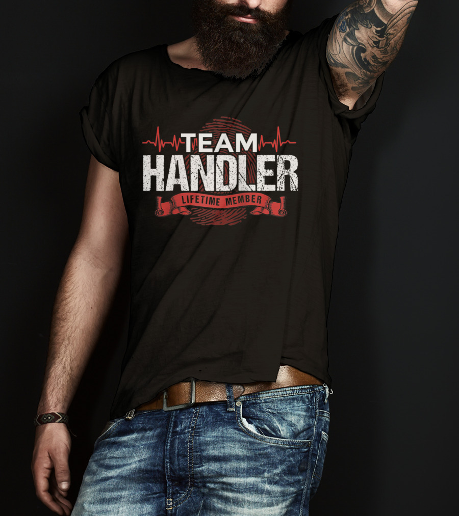 Team Handler Lifetime Member Dna Heartbeat T-Shirt