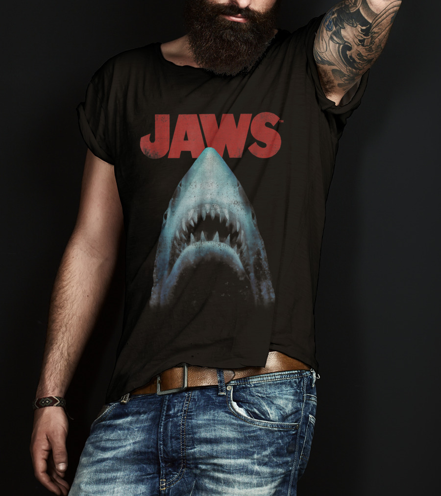 Jaws Classic Movie Shark Closeup T-Shirt