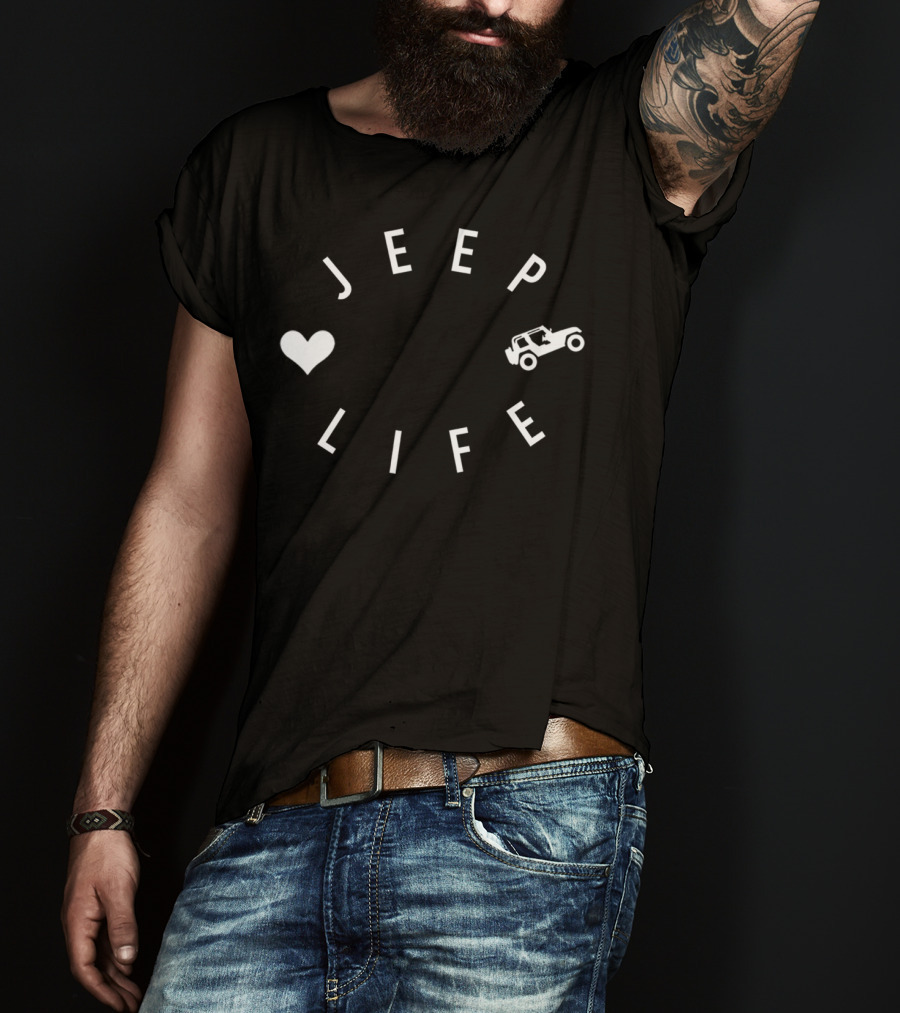 Jeep Life Heart Women's Jeep Wrangler Adventure T-Shirt