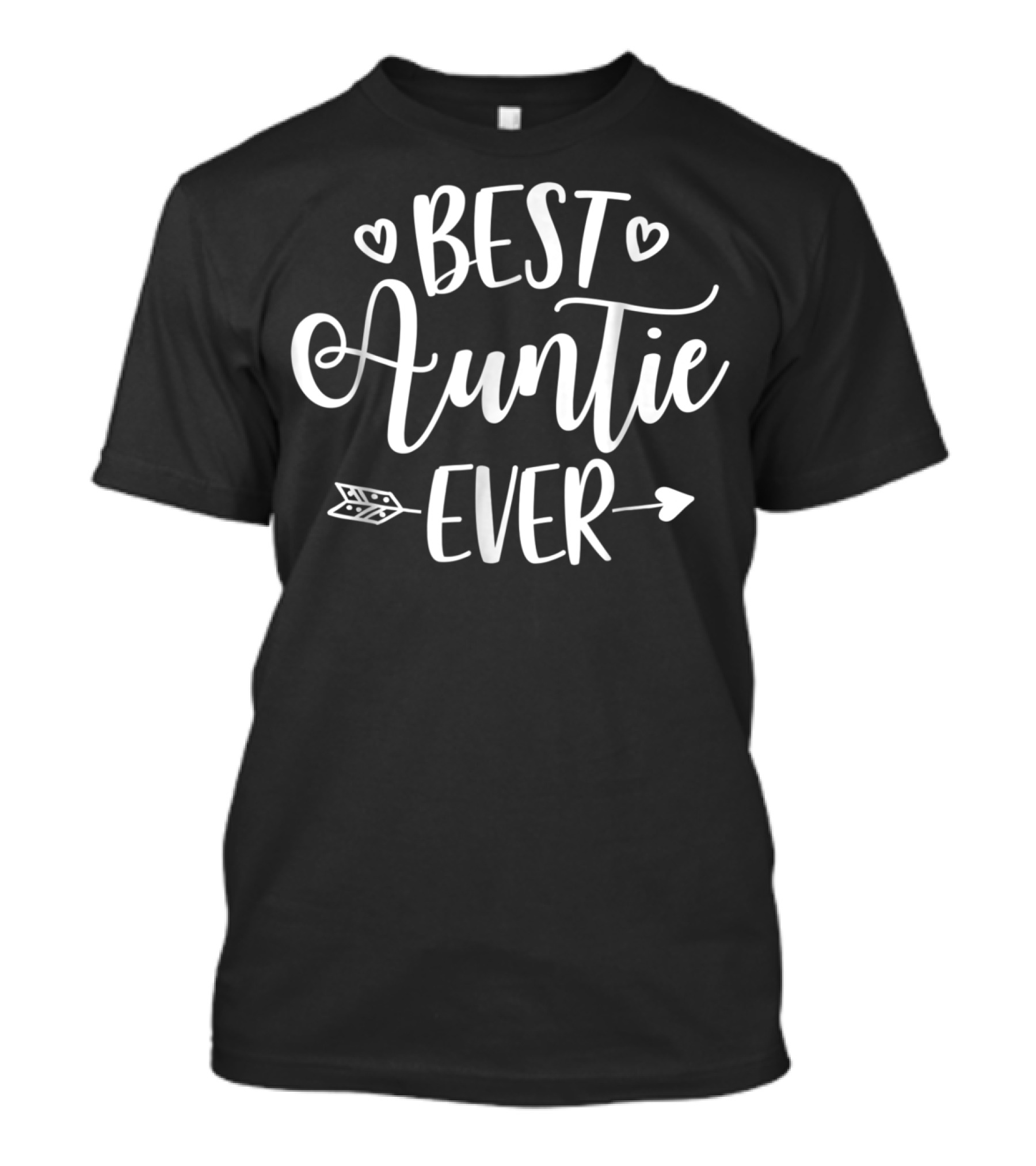 Best Auntie Ever Cutest Aunt Heart Arrow T-Shirt
