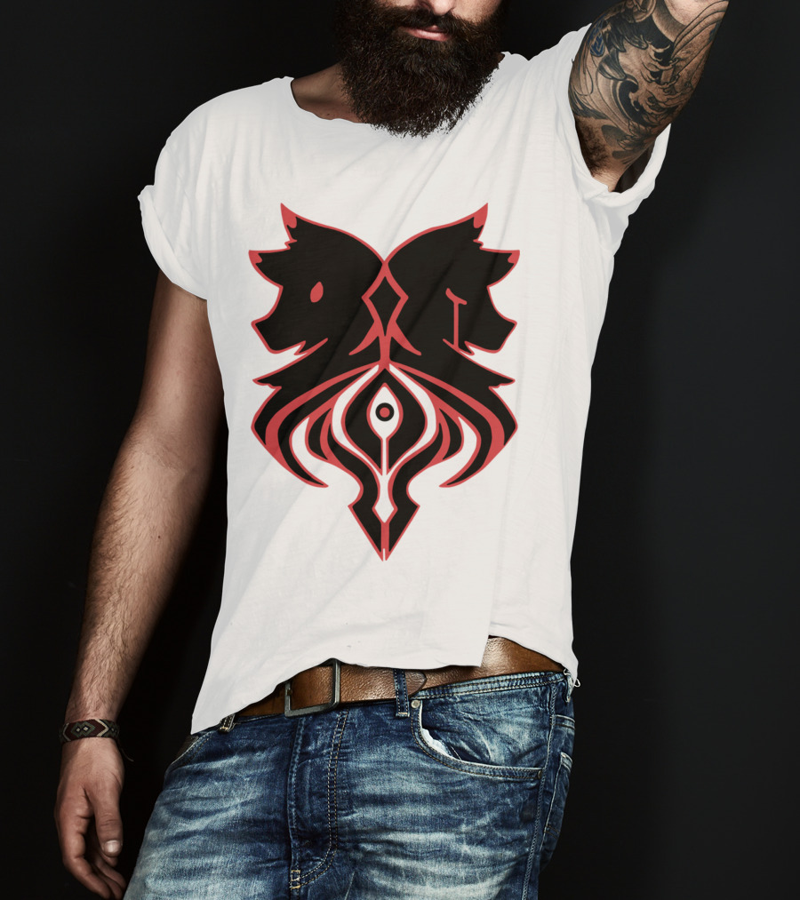Aaron Lycan Twin Wolf Emblem T-Shirt