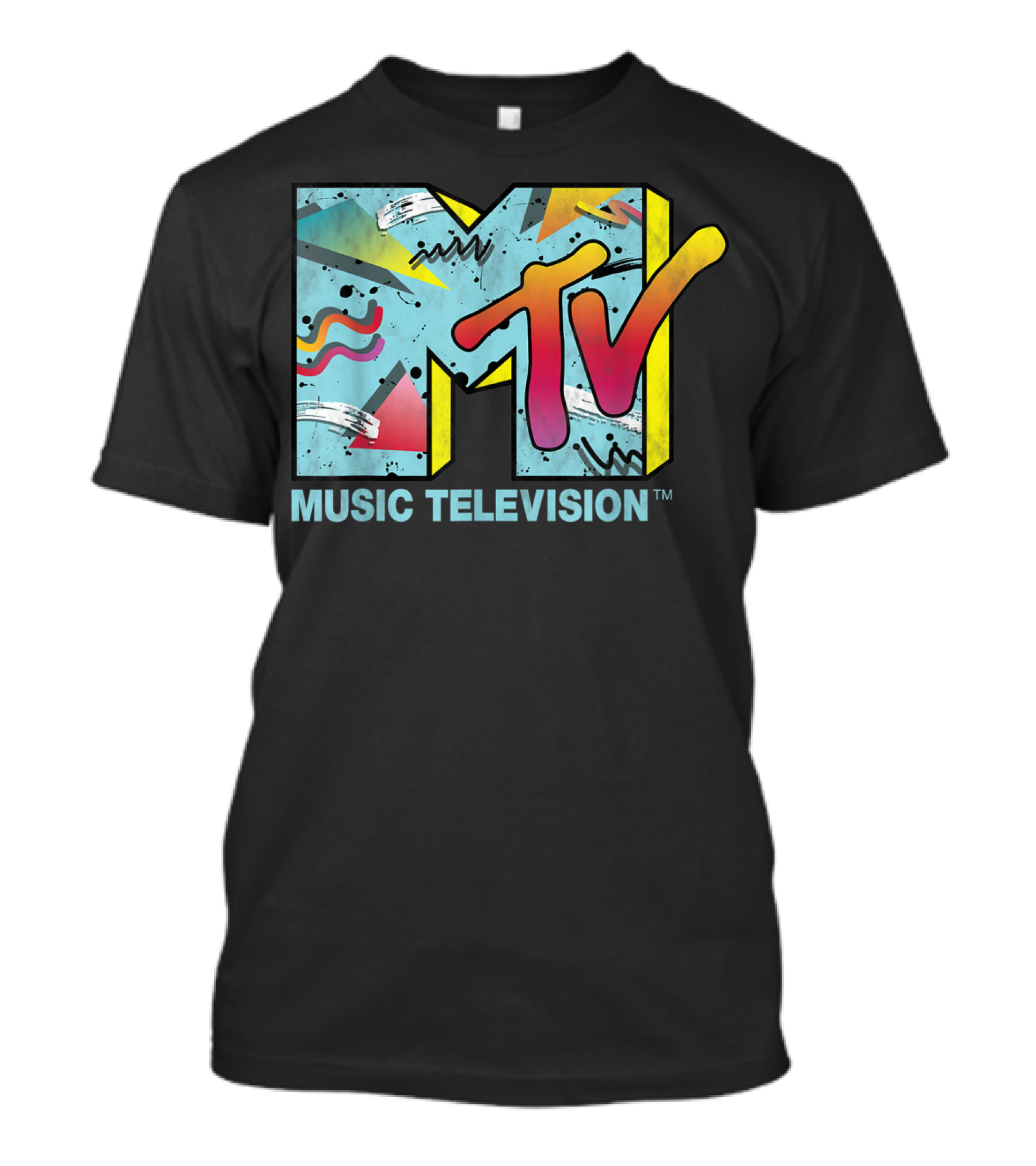 MTV Music Television Vibrant Retro 80s T-Shirt