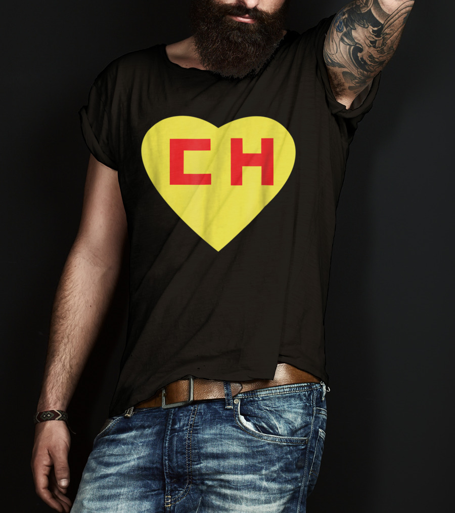 CH Heart El Chapulin Mexican Super Hero Colorado T-Shirt