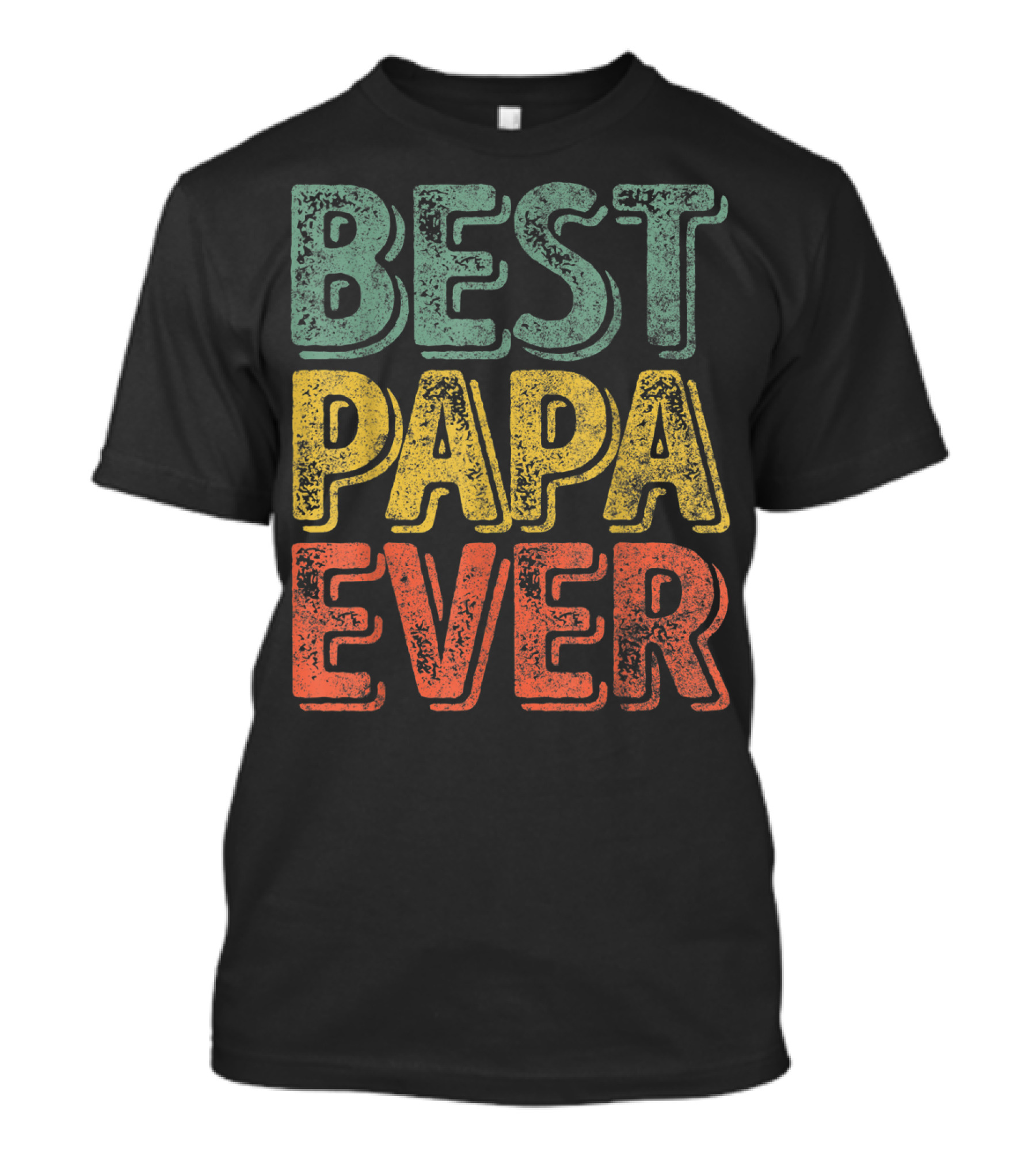 Best Papa Ever Bold Retro Style Father's Day T-Shirt