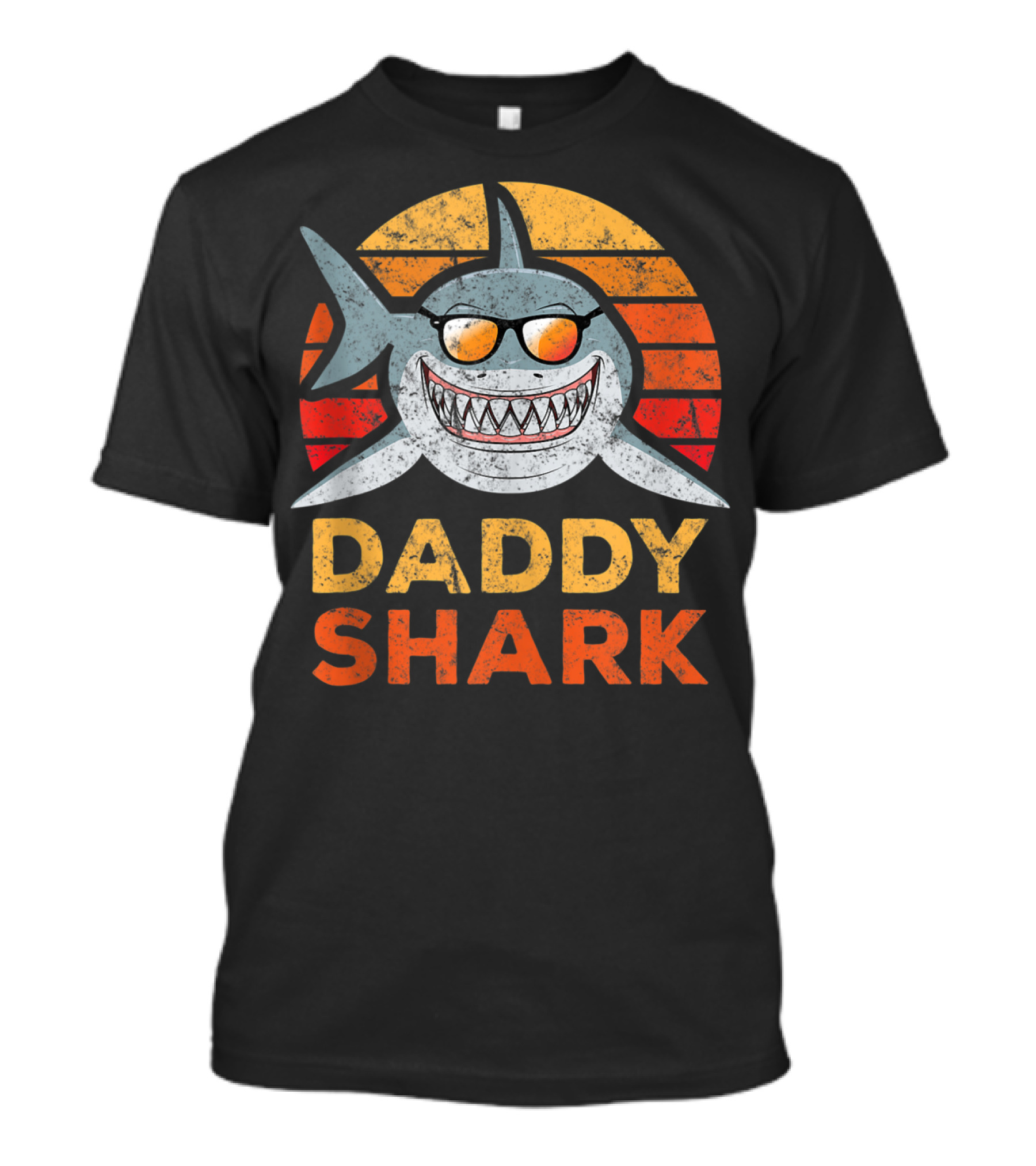 Daddy Shark Tropical Sunset T-Shirt