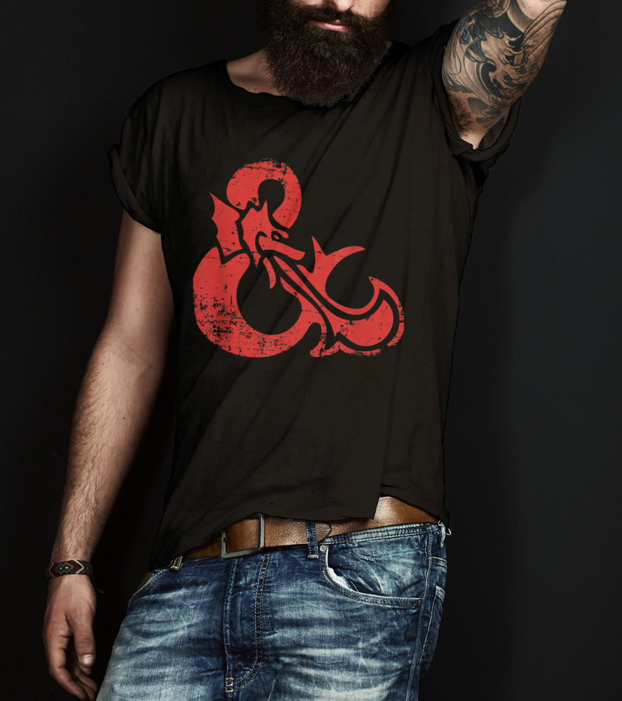 Dungeons And Dragons Red Ampersand Dragon T-Shirt