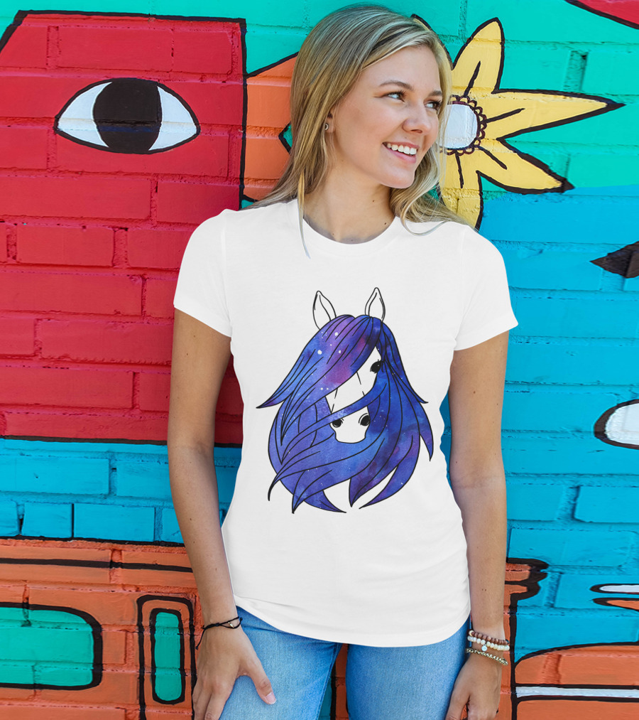Galaxy Horse Mystical Equestrian For Girls With Starry Mane T-Shirt