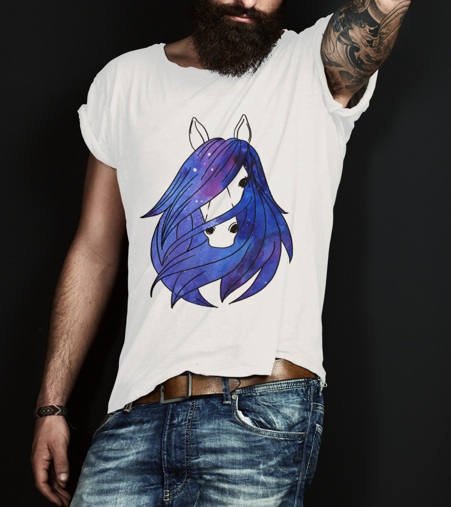 Galaxy Horse Mystical Equestrian For Girls With Starry Mane T-Shirt