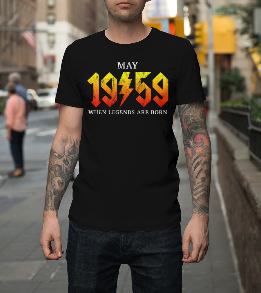 May 1959 When Legends Are Born Classic Rock T-Shirt