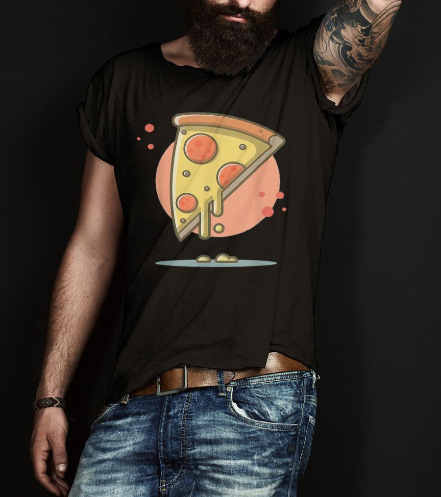 Classic Vintage Pizza Lover Funny Slice T-Shirt
