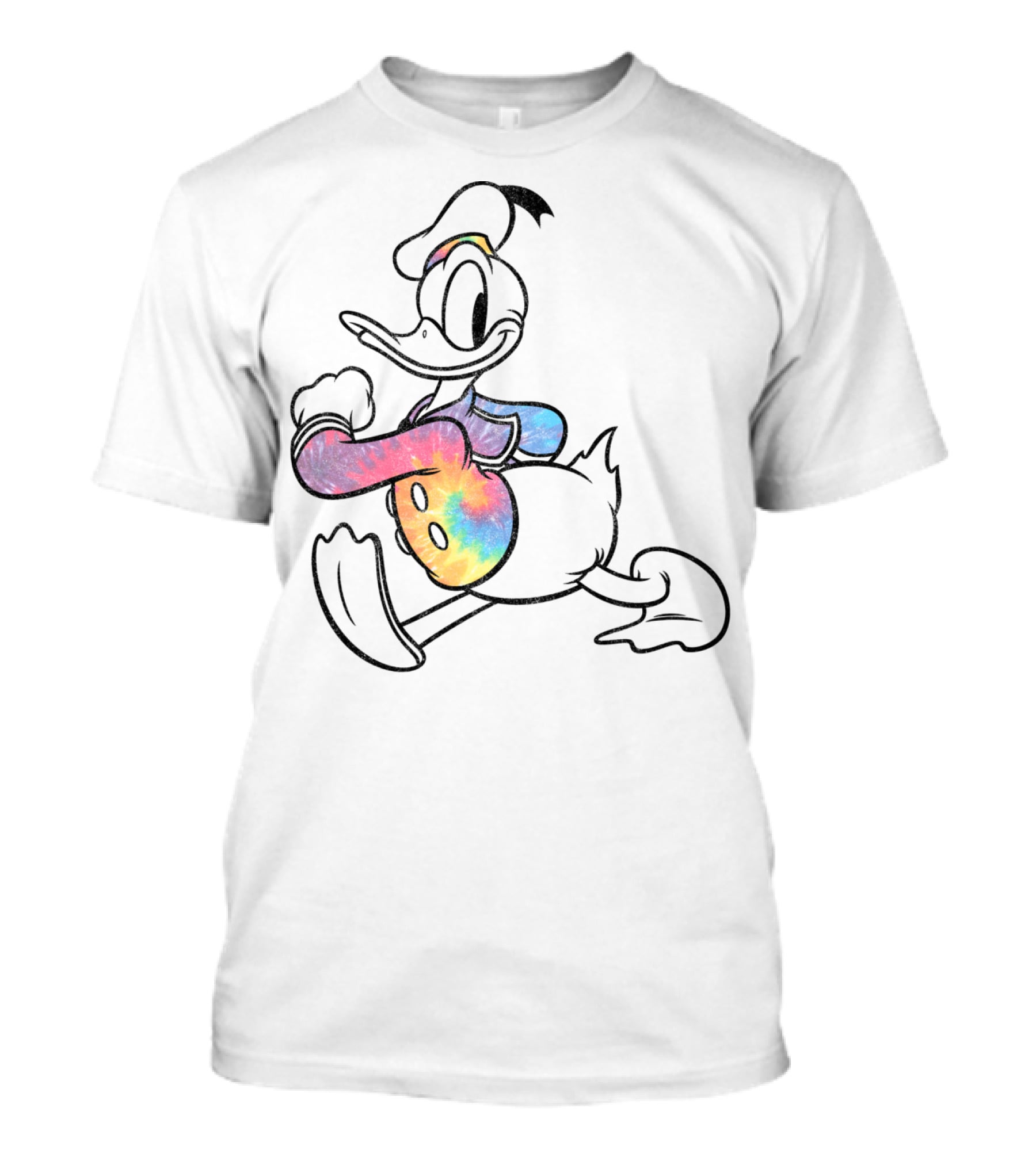 Disney Mickey And Friends Classic Donald Duck Rainbow T-Shirt