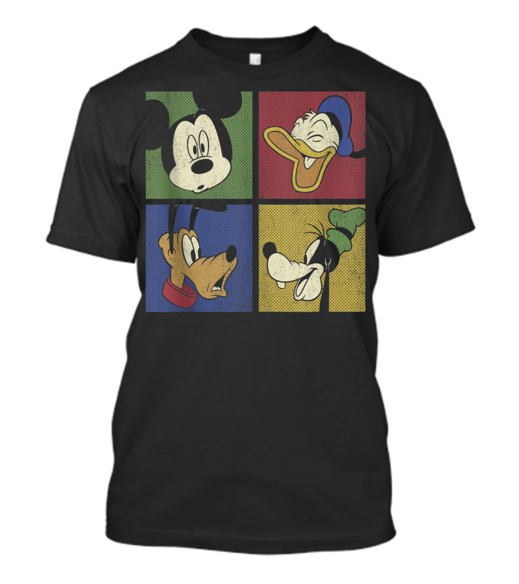 Mickey Mouse And Friends Classic Comic Style Quartet T-Shirt