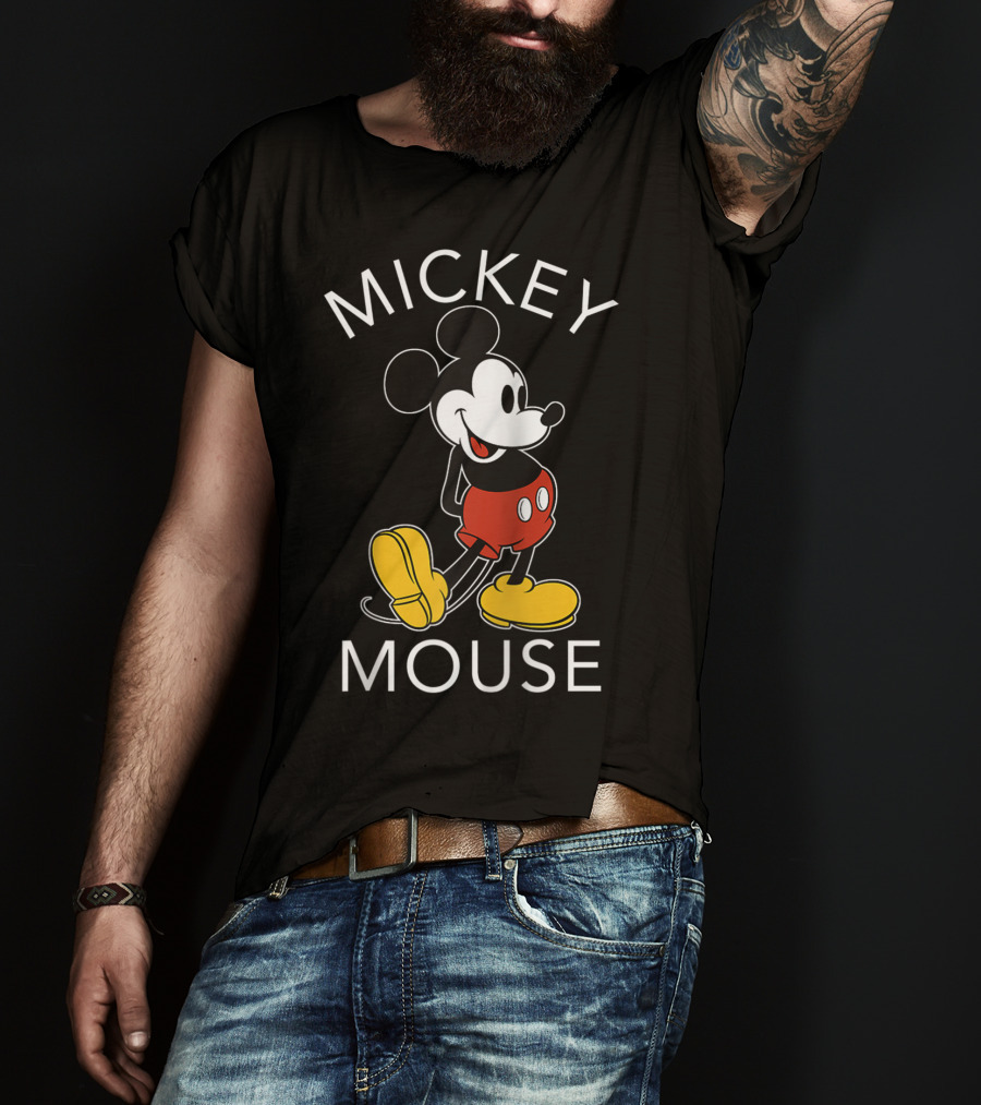 Mickey Mouse Disney Classic Red Shorts Yellow Shoes T-Shirt