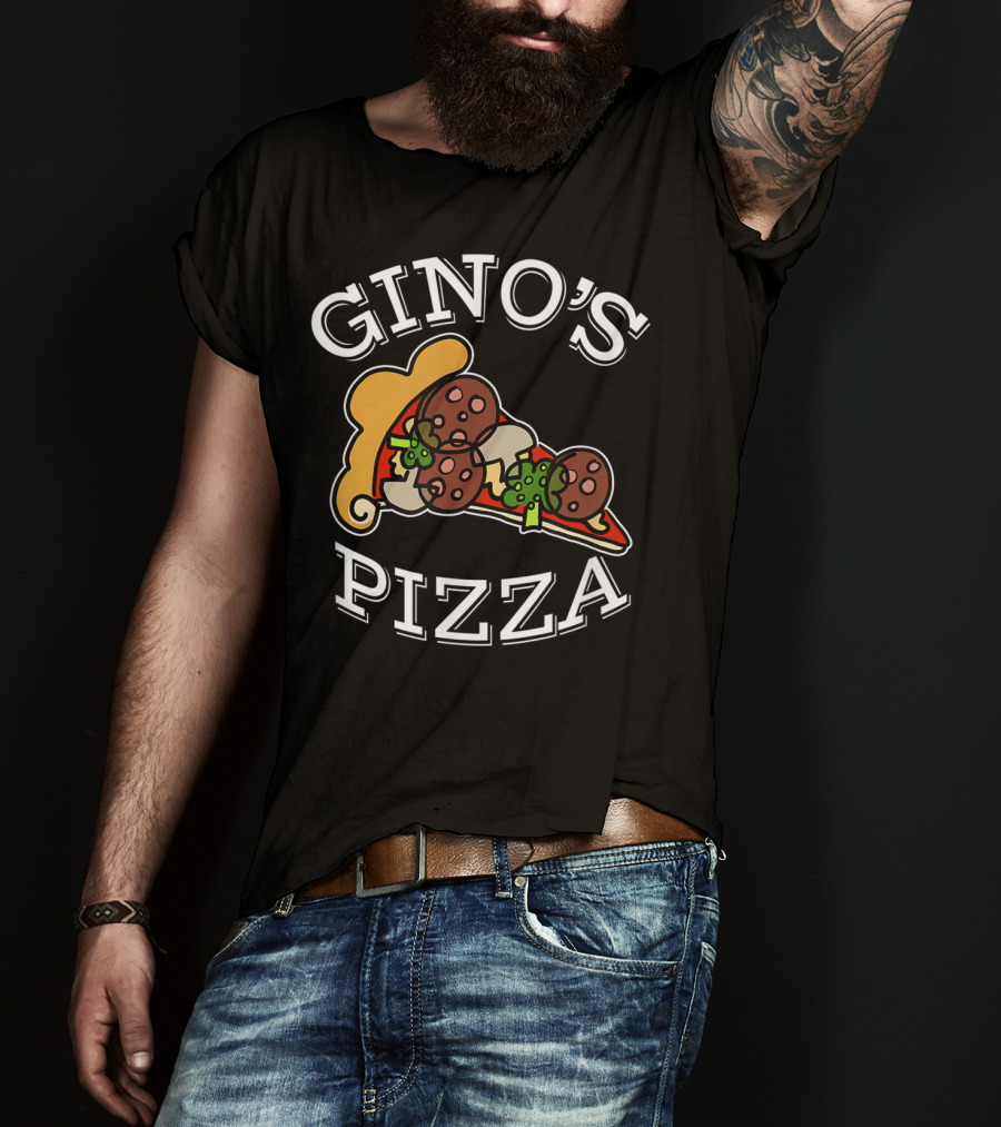 Gino's Pizza Classic Slice Pepperoni And Peppers T-Shirt