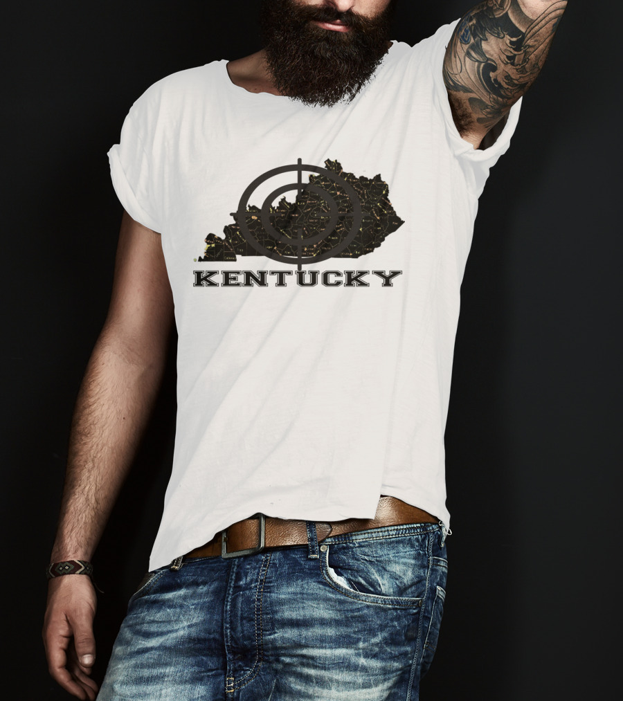 Kentucky Maps Classic Vintage Kentucky T-Shirt
