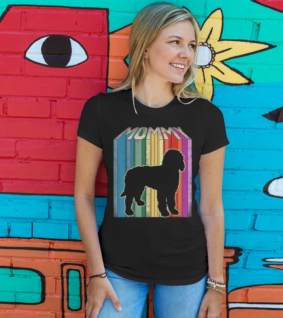 Rainbow Mommy Doodle Dog T-Shirt
