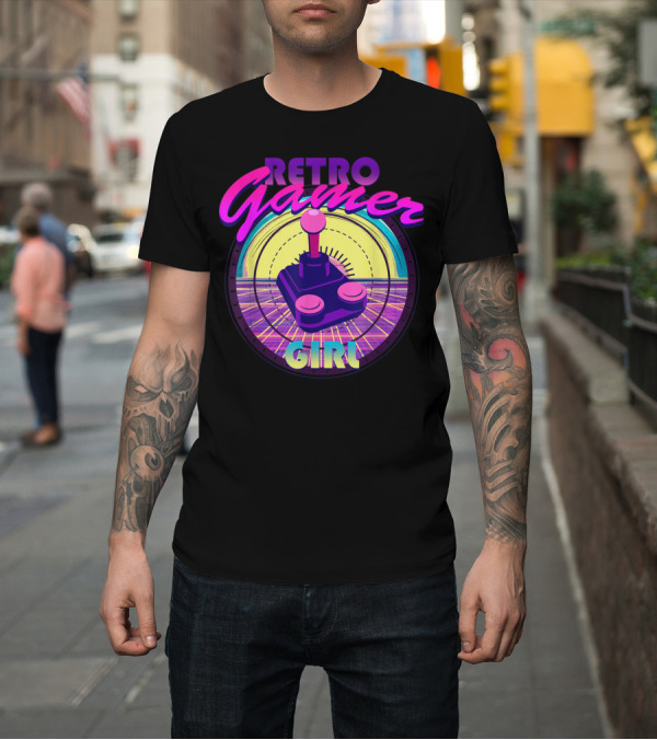 Shirt: Retro Gamer Girl Classic Video Games Joystick Vintage Joystick T-Shirt Retro Gamer Girl Classic Video Games Joystick Vintage Joystick T-Shirt