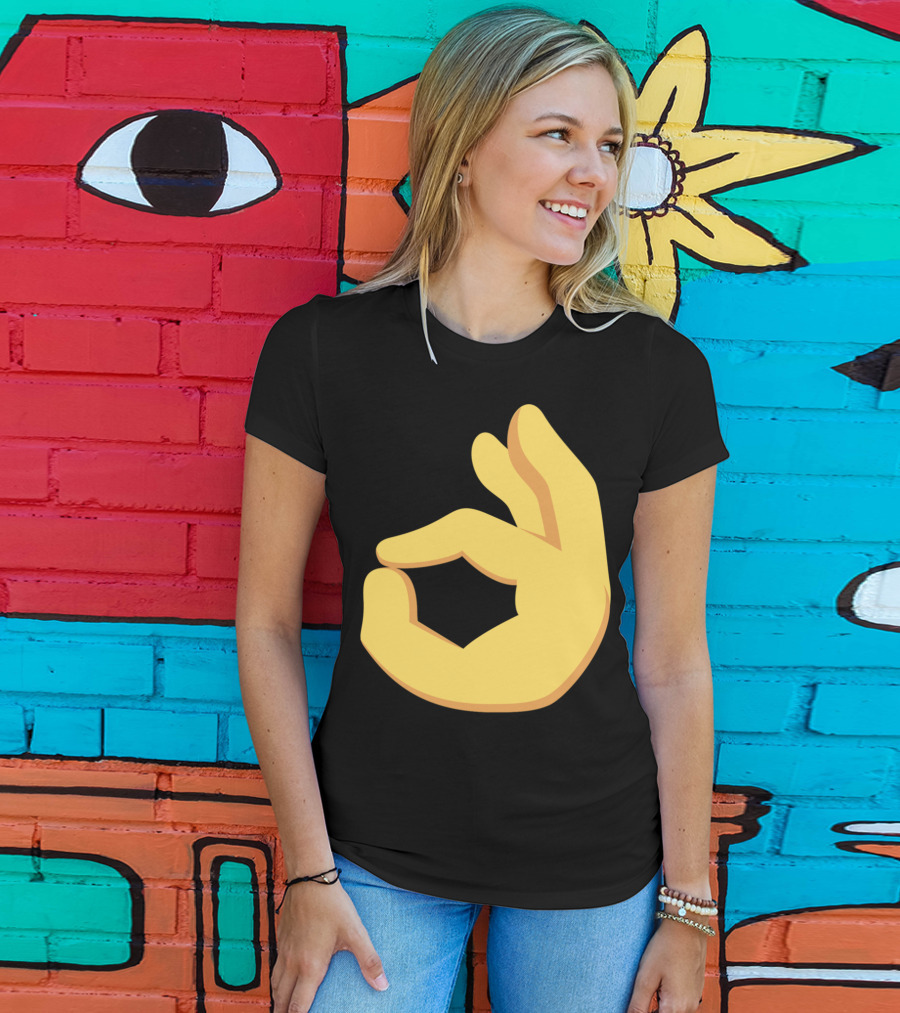 Emoji Ok Hand Sign Okay Yes Dank T-Shirt