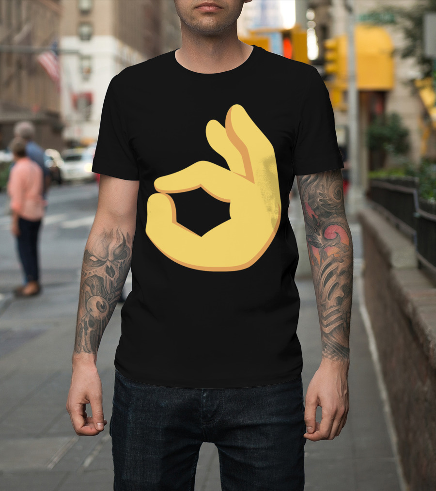 Emoji Ok Hand Sign Okay Yes Dank T-Shirt