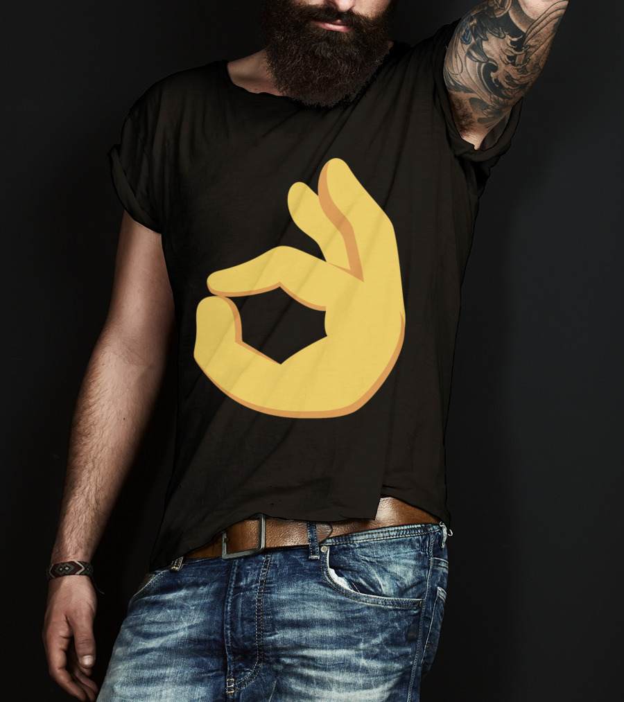 Emoji Ok Hand Sign Okay Yes Dank T-Shirt