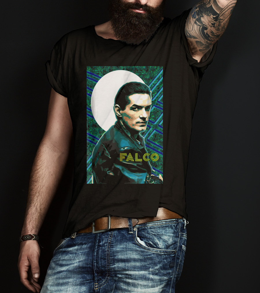 Falco Art Deco Retro Style Portrait T-Shirt