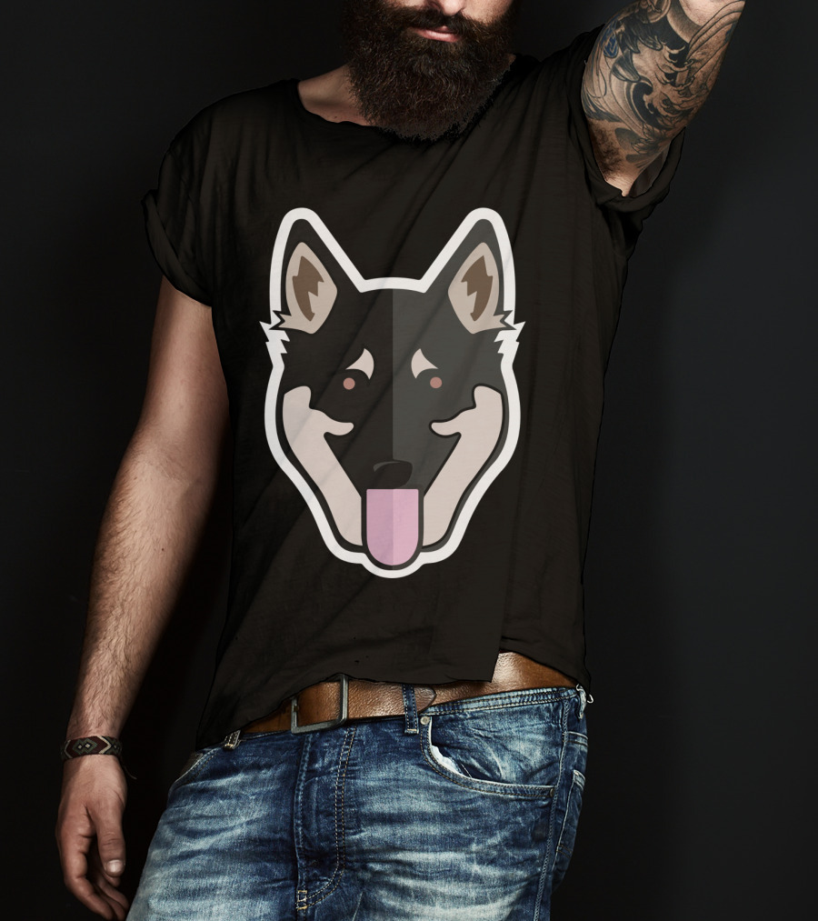 German Shepherd Dog Face T-Shirt