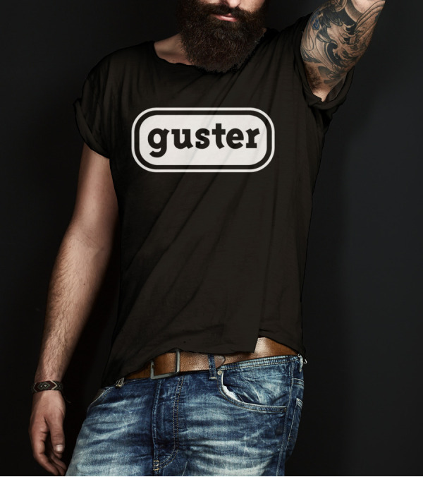 Guster Classic Oval Logo White Background T-Shirt