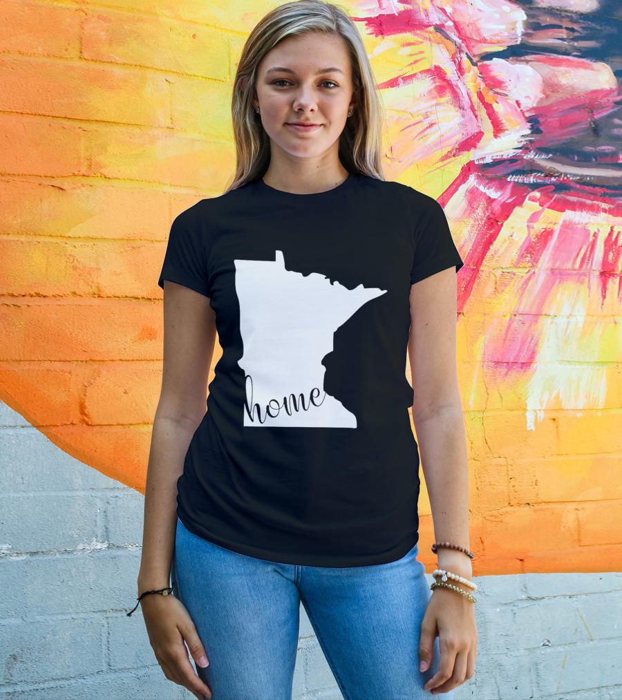 Minnesota Home State Map T-Shirt