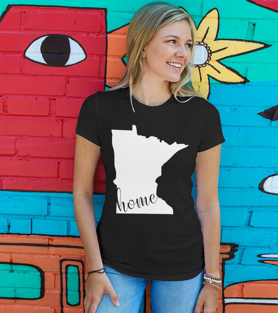 Minnesota Home State Map T-Shirt