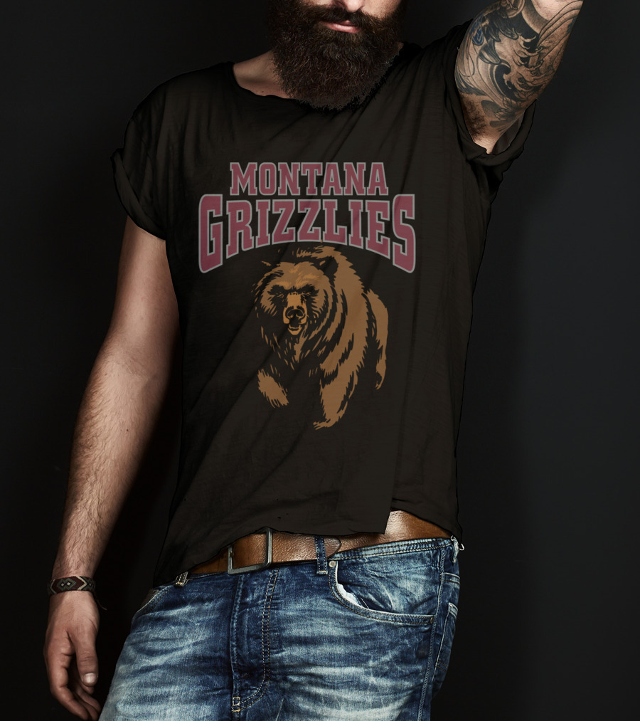Montana Grizzlies NCAA Women's Griz Bear T-Shirt
