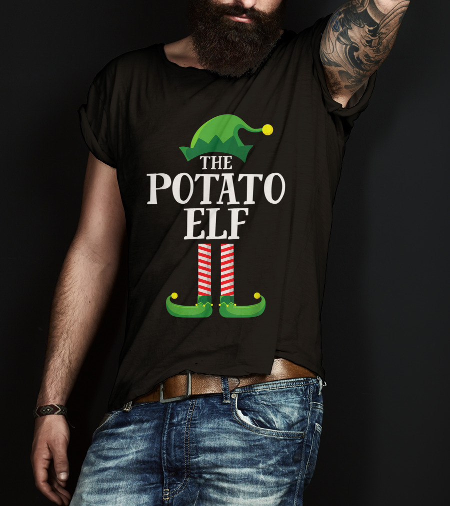 The Potato Elf Matching Family Group Christmas Costume T-Shirt