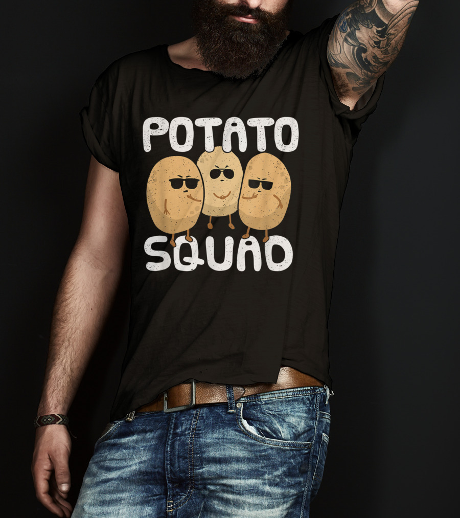 Potato Squad Cool Funny Sunglasses Veggie Trio T-Shirt