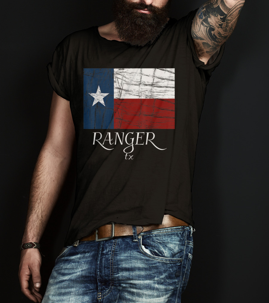 Ranger TX Texas Flag State City T-Shirt