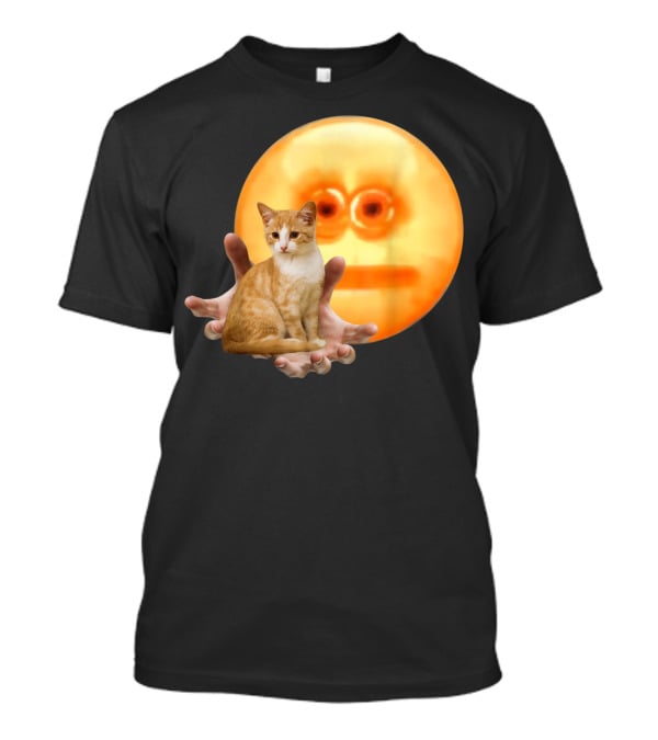 Screen Reaching Emoji Cat Meme Dank T-Shirt