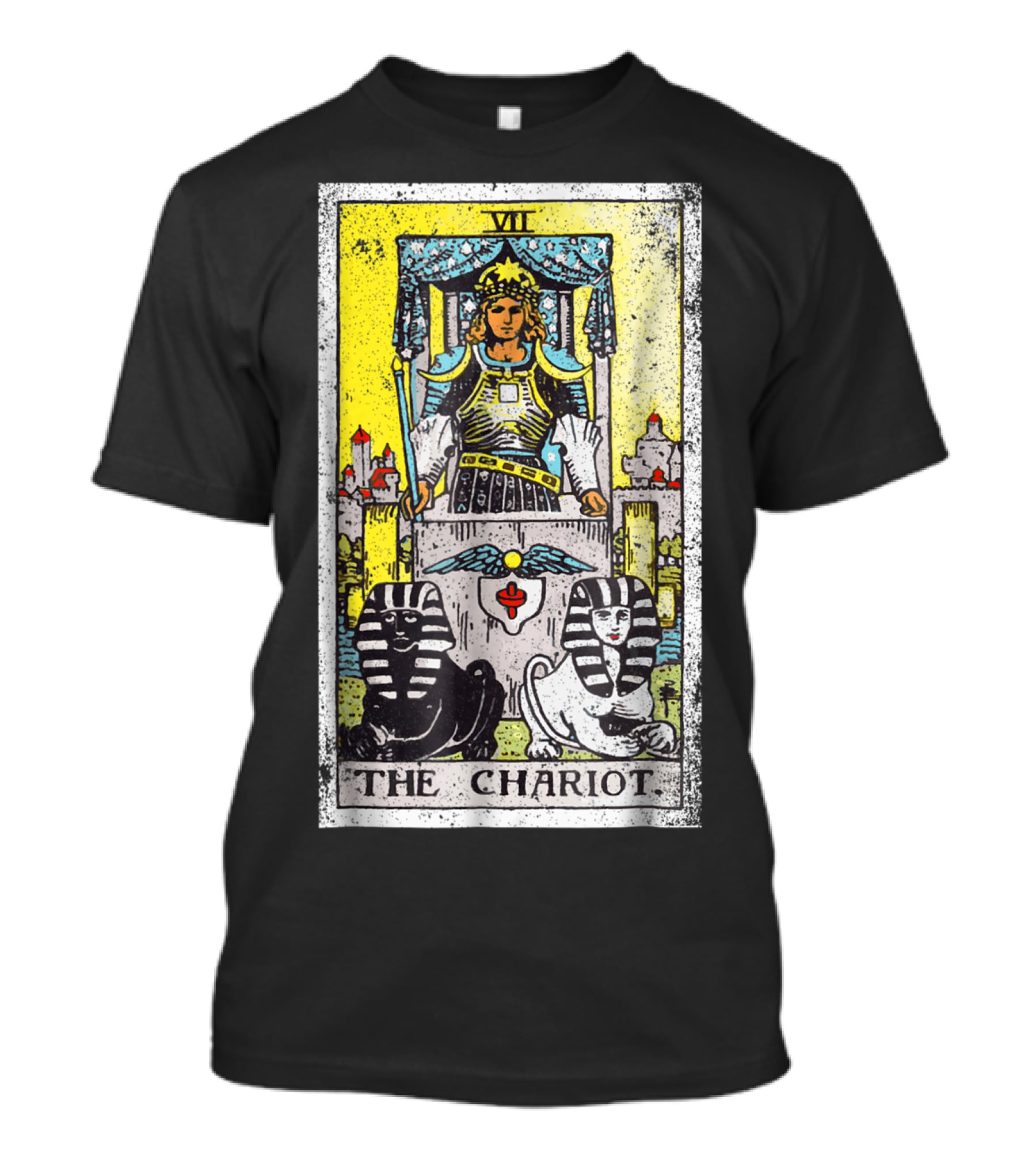 VII The Chariot Tarot Card T-Shirt