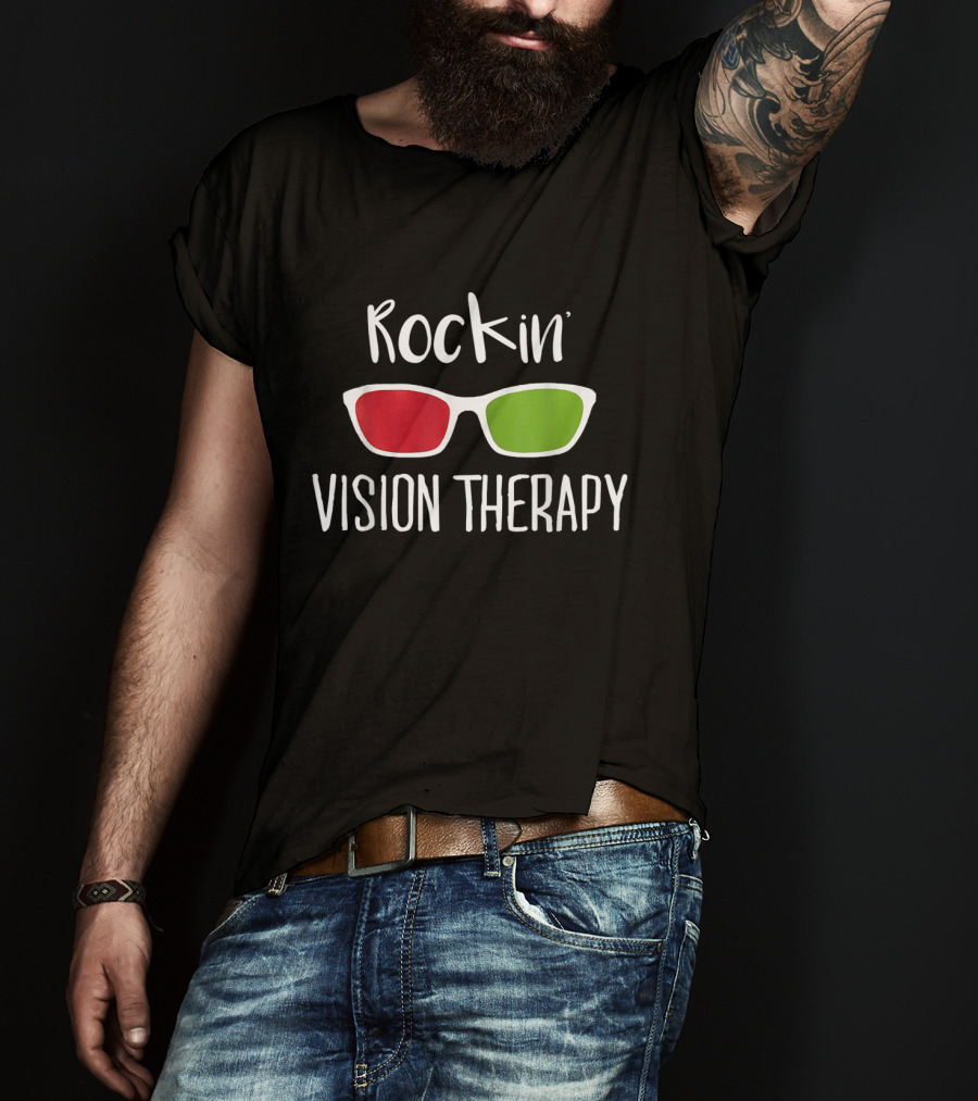 Rockin' Vision Therapy Red Green Awareness Support T-Shirt