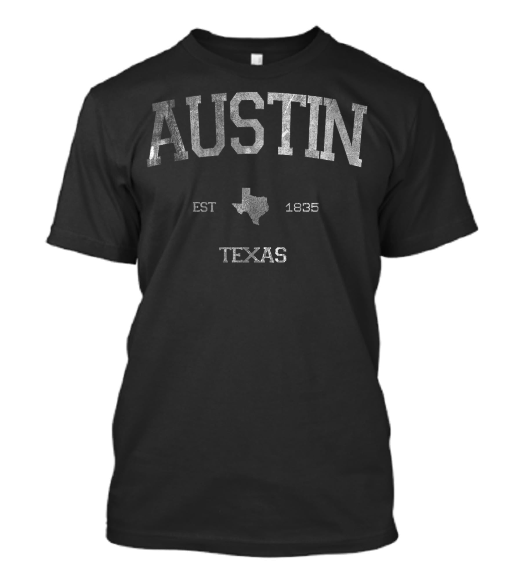 Austin Texas TX State Vintage Sports Est 1835 T-Shirt
