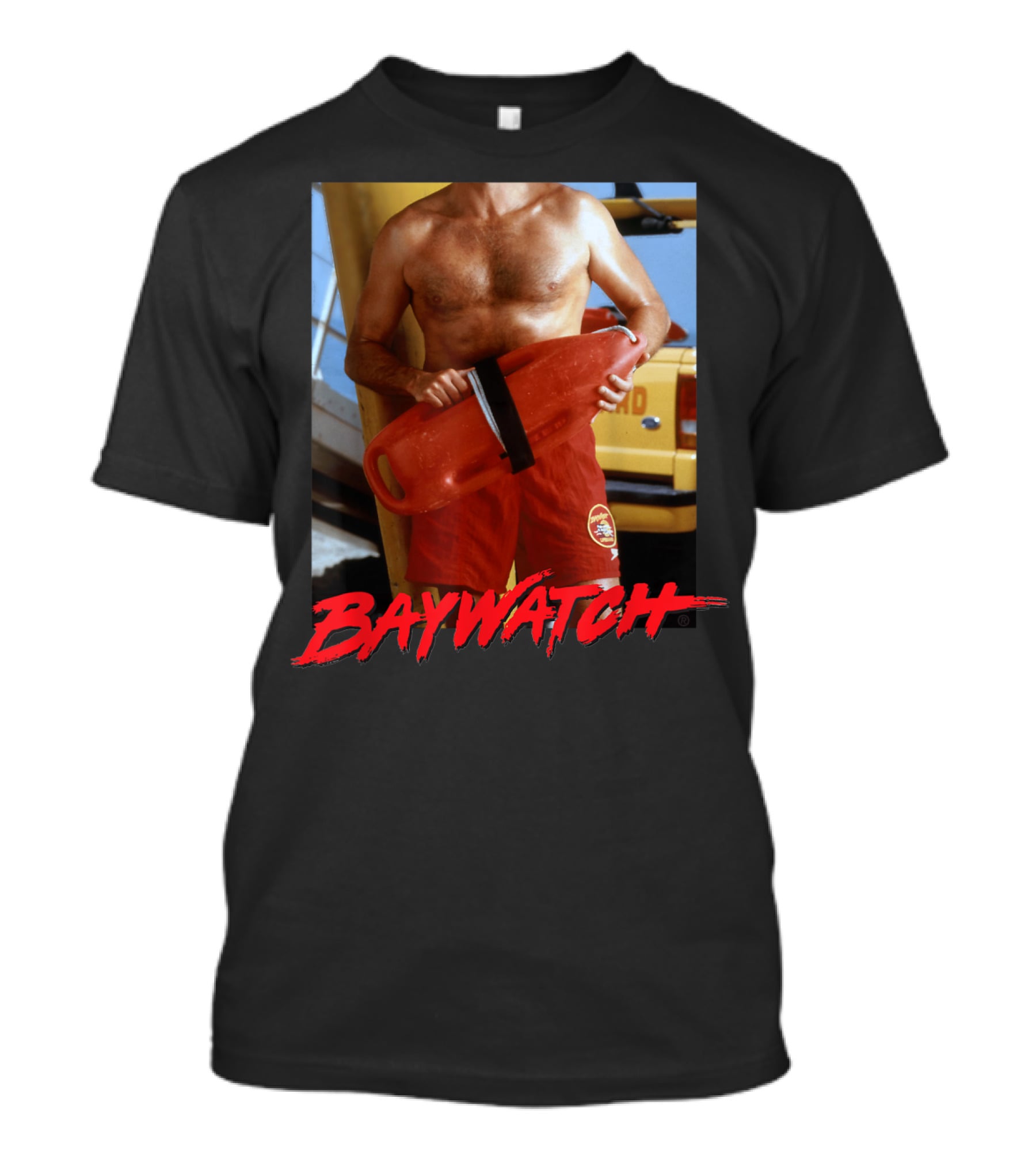 Baywatch I'm Mitch Lifeguard Image T-Shirt