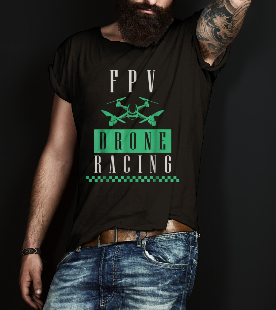 FPV Drone Racing Exotic Extreme Cool Sports Series T-Shirt